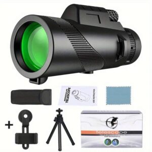 🔭 Telescopio Monocular HD con Soporte para Móvil